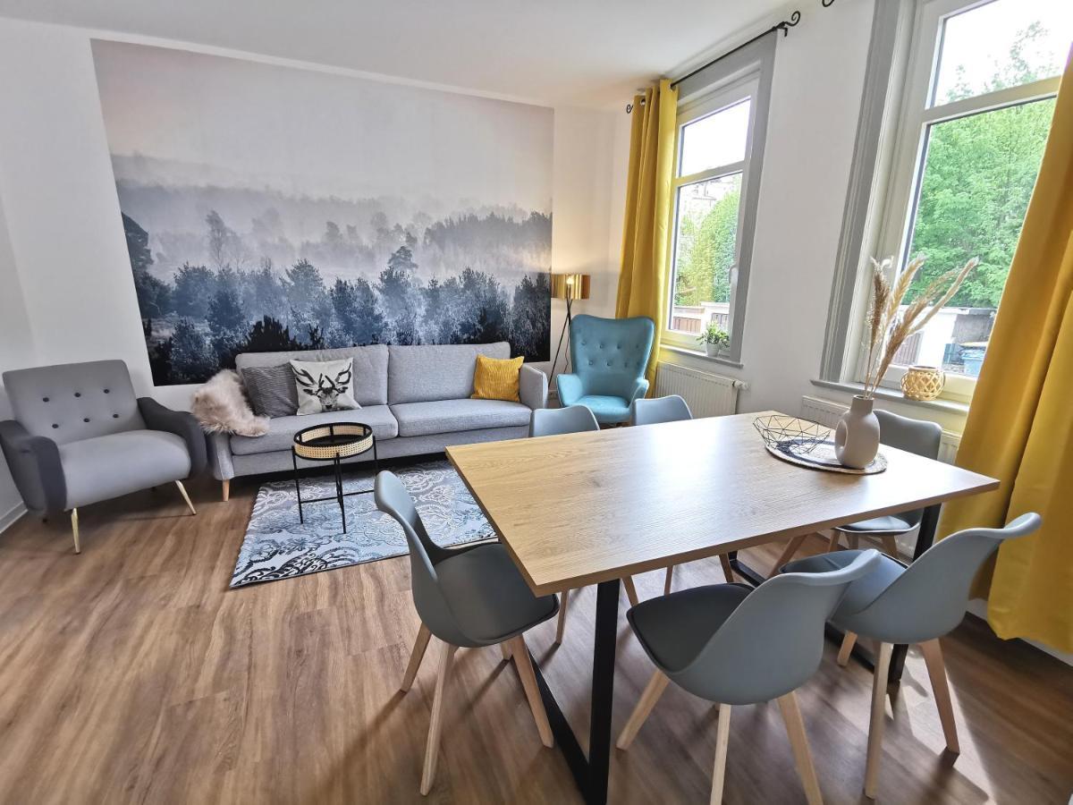 Bohnapartments - Stadtblick Zechenhaus - Balkon - Gratis Parkplatz - Wlan - Sehr Ruhig - Barrierearm Ilmenau Luaran gambar