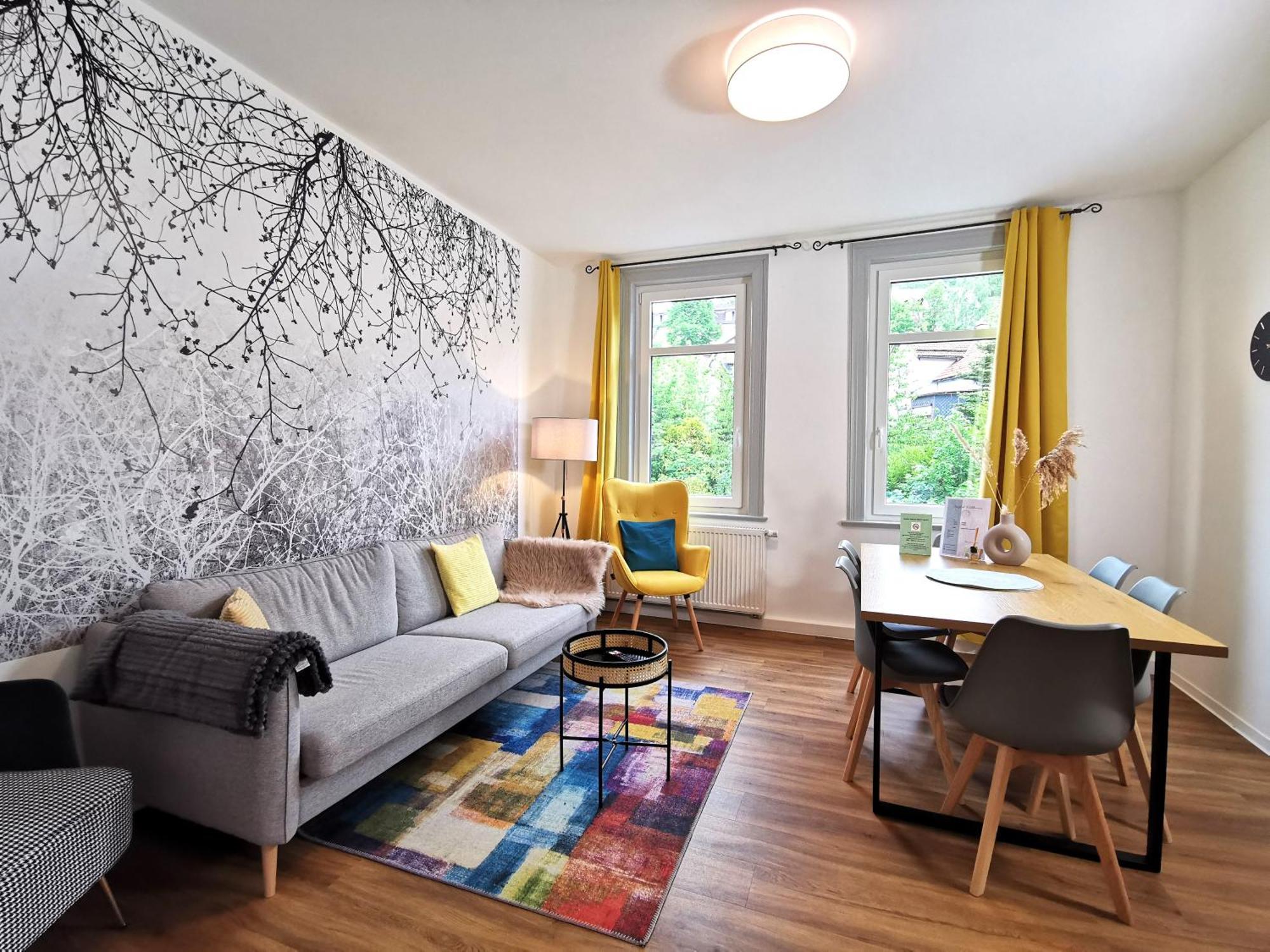 Bohnapartments - Stadtblick Zechenhaus - Balkon - Gratis Parkplatz - Wlan - Sehr Ruhig - Barrierearm Ilmenau Luaran gambar